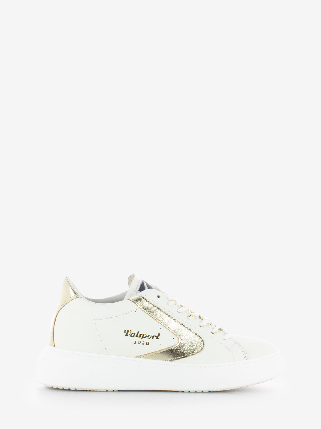 Sneakers Tournament nappa bianco / oro