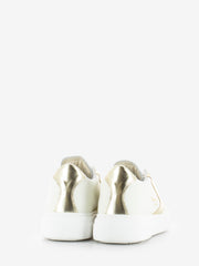 VALSPORT - Sneakers Tournament nappa bianco / oro