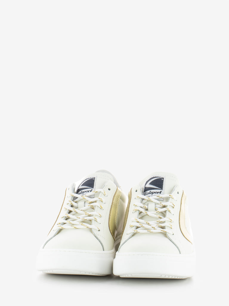 VALSPORT - Sneakers Tournament nappa bianco / oro