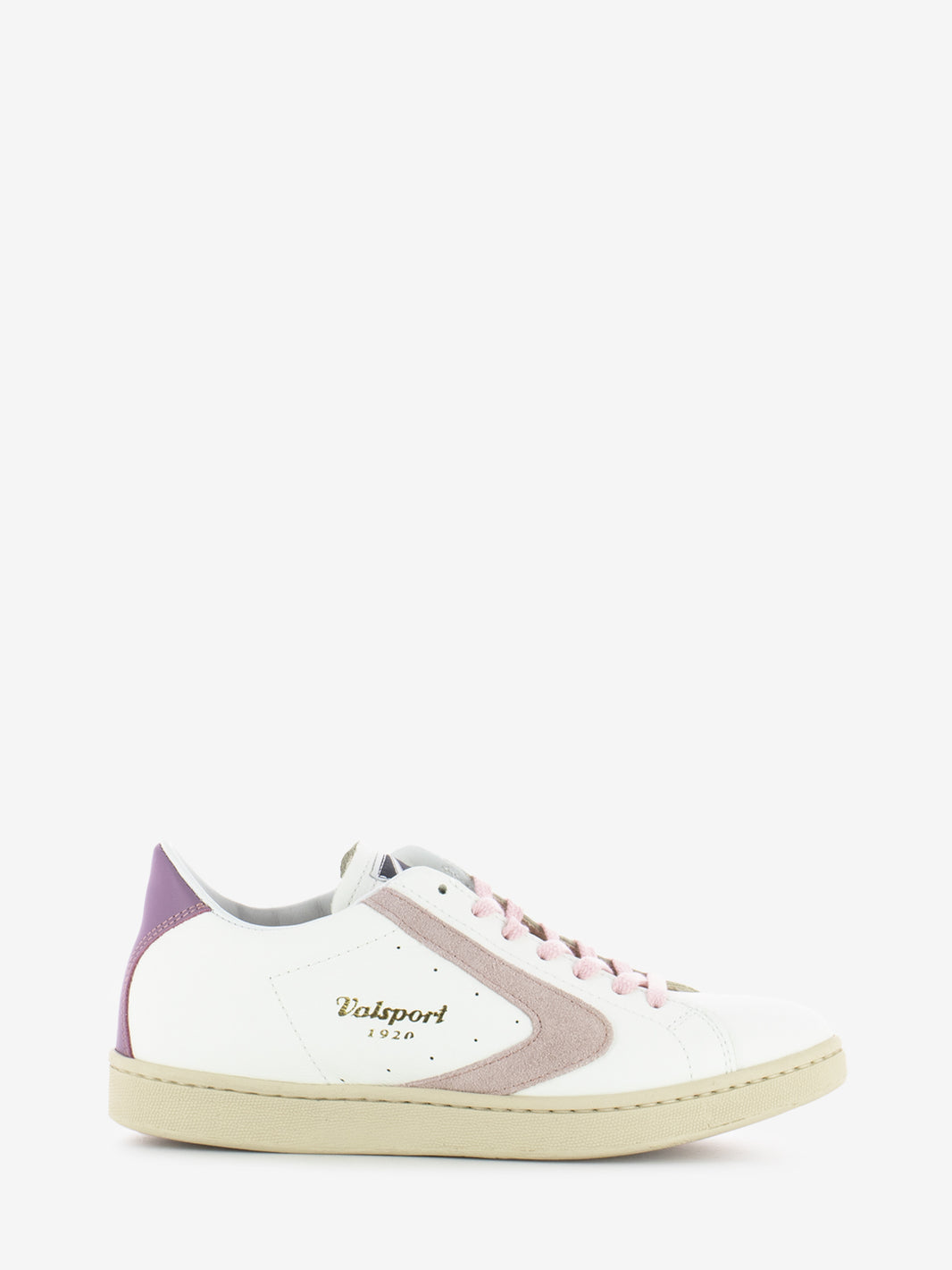 Sneakers Tournament nappa suede bianco / ciclamino
