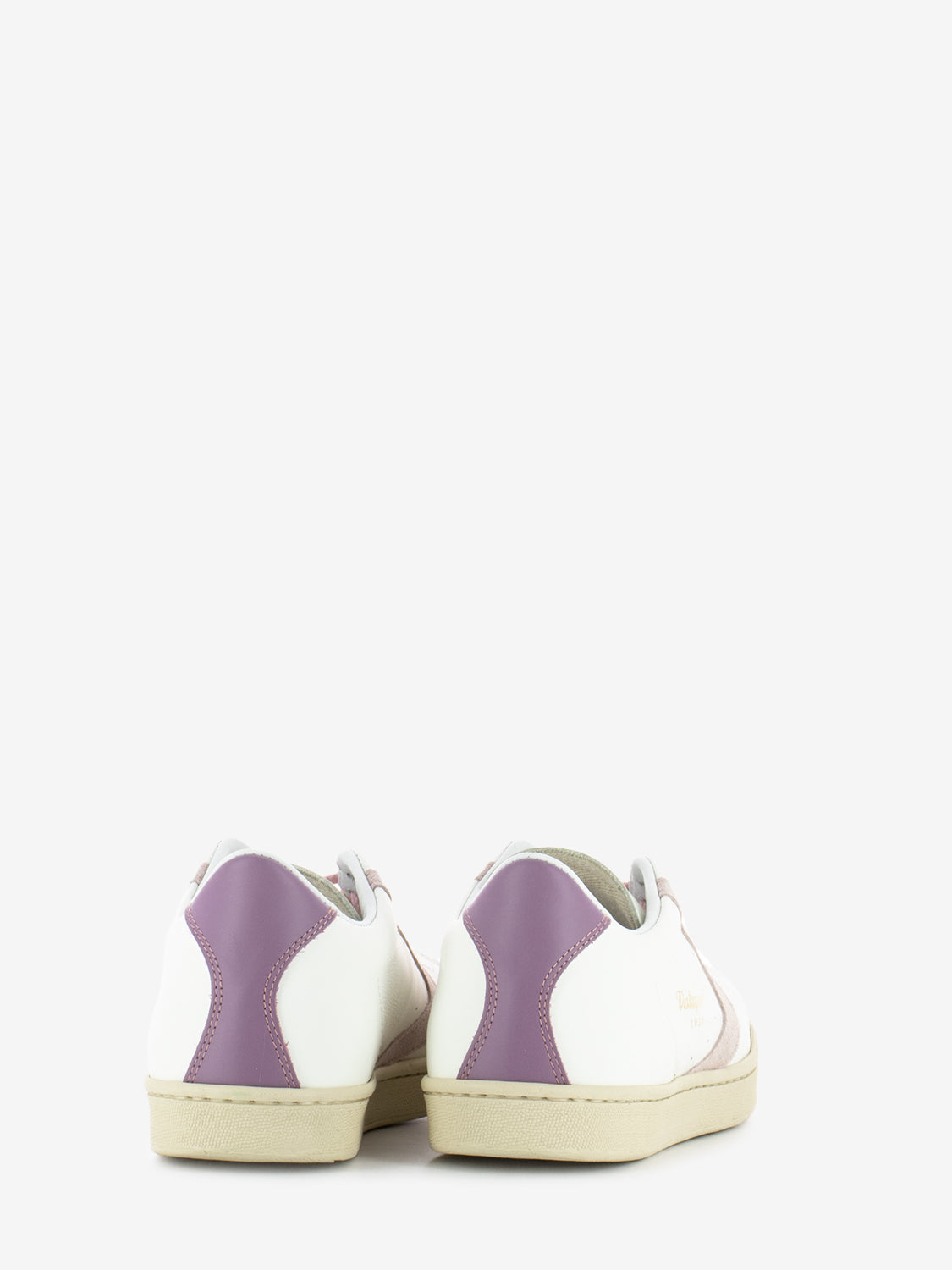 Sneakers Tournament nappa suede bianco / ciclamino