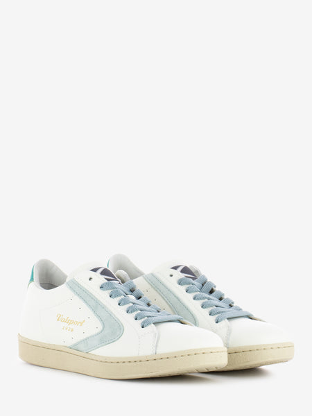 Sneakers Tournament nappa suede bianco / torquoise