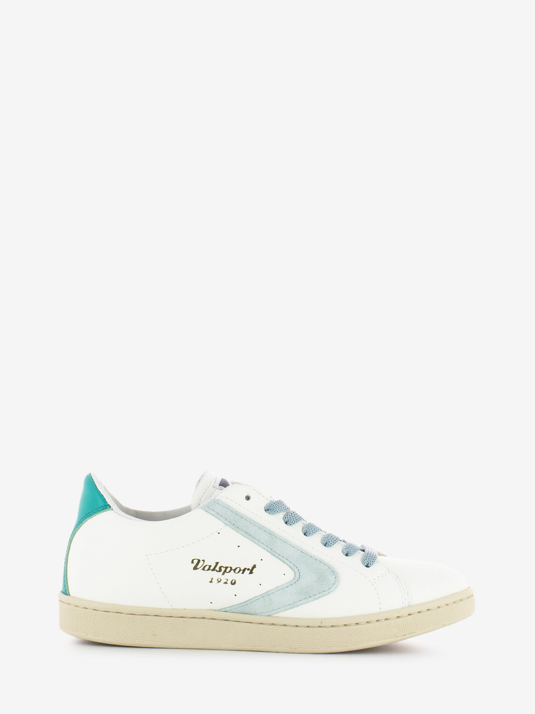 Sneakers Tournament nappa suede bianco / torquoise