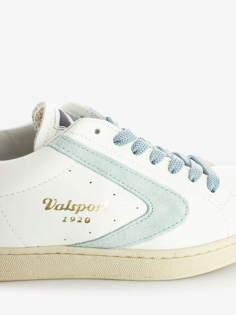 VALSPORT - Sneakers Tournament nappa suede bianco / torquoise