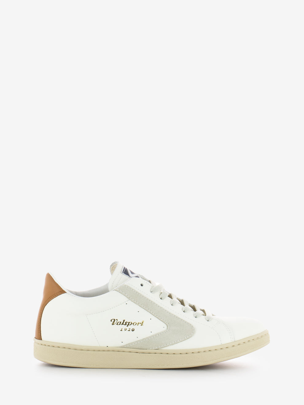 Tournament classic metal leather white / cream / cognac