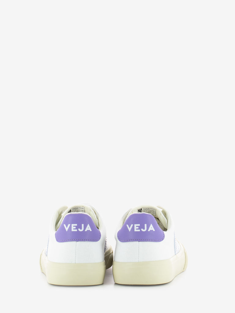 VEJA - Campo canvas white / swan / lavande