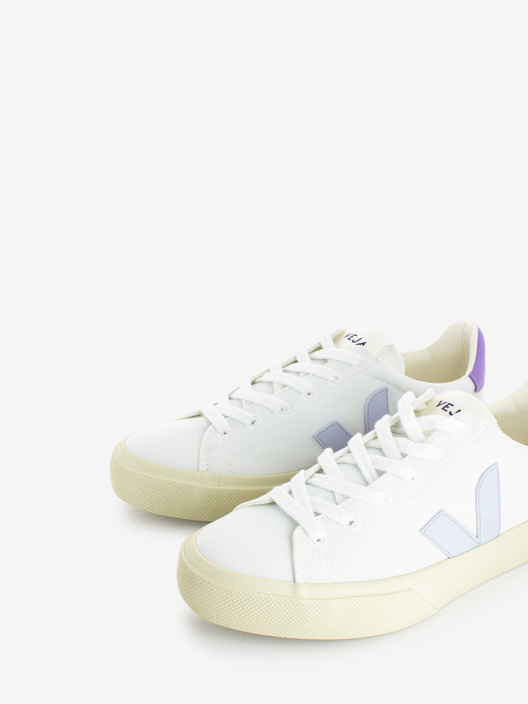 VEJA - Campo canvas white / swan / lavande