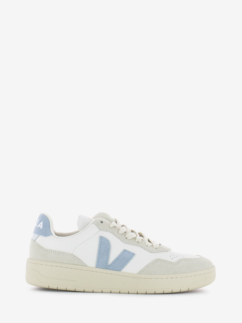 Sneakers V-90 Leather extra white / steel