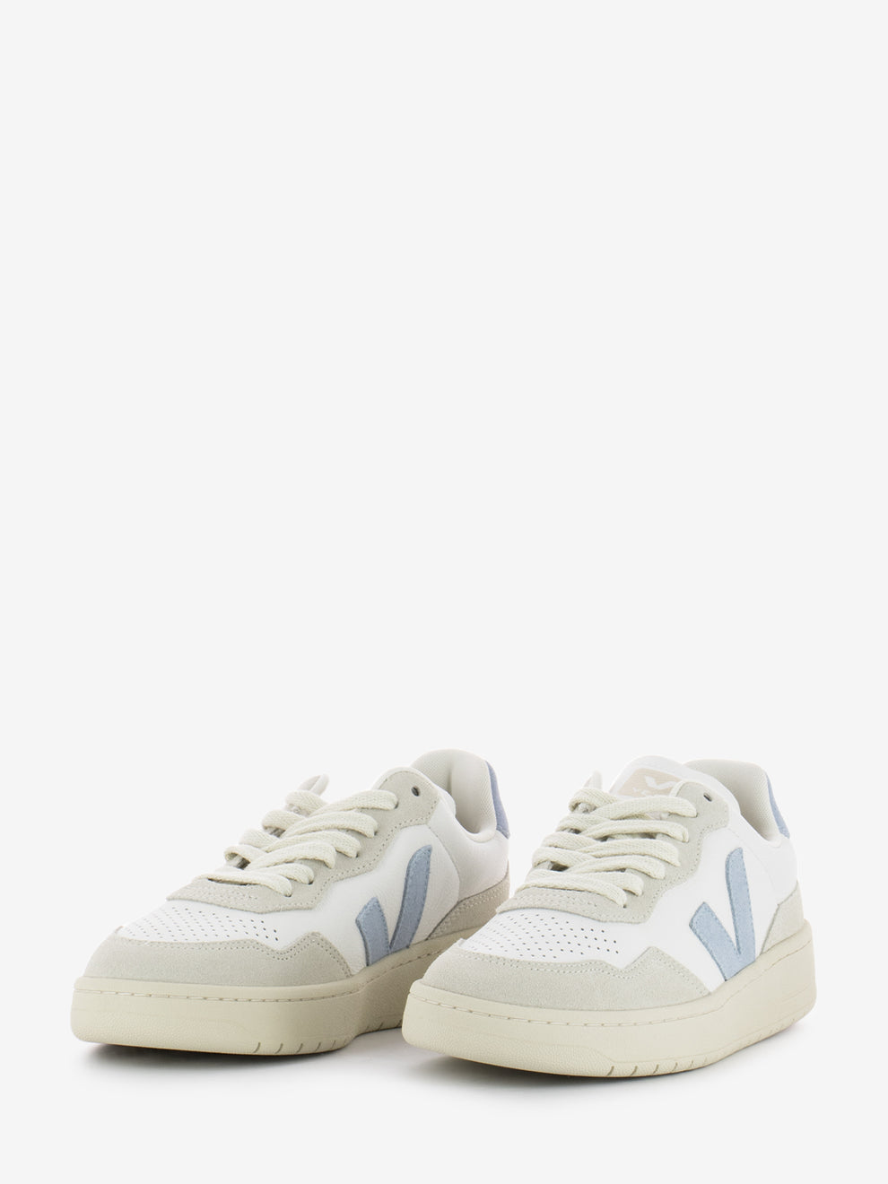 Sneakers V-90 Leather extra white / steel