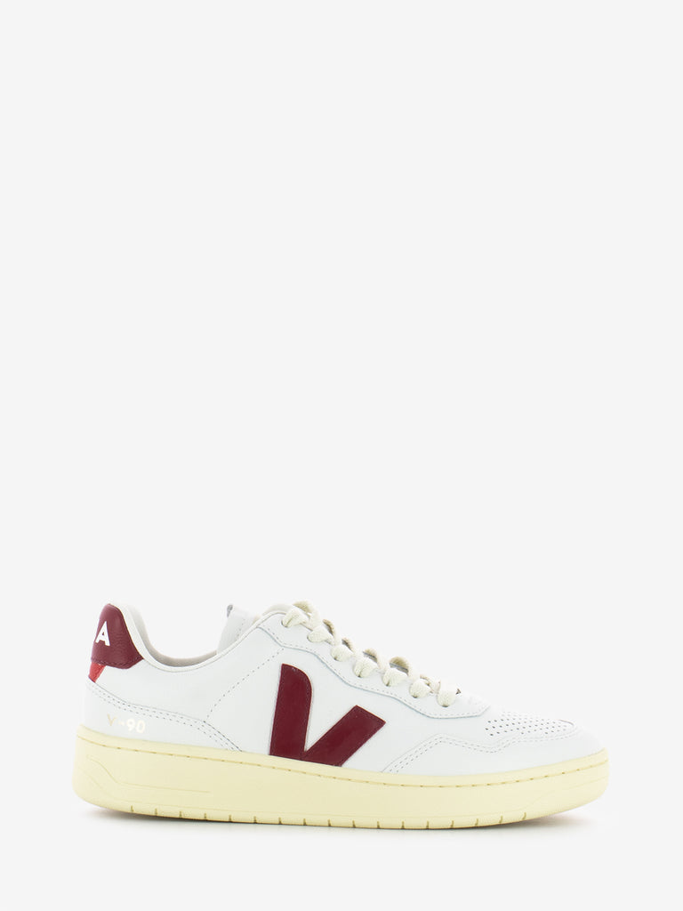 VEJA - Sneakers V-90 white marsala