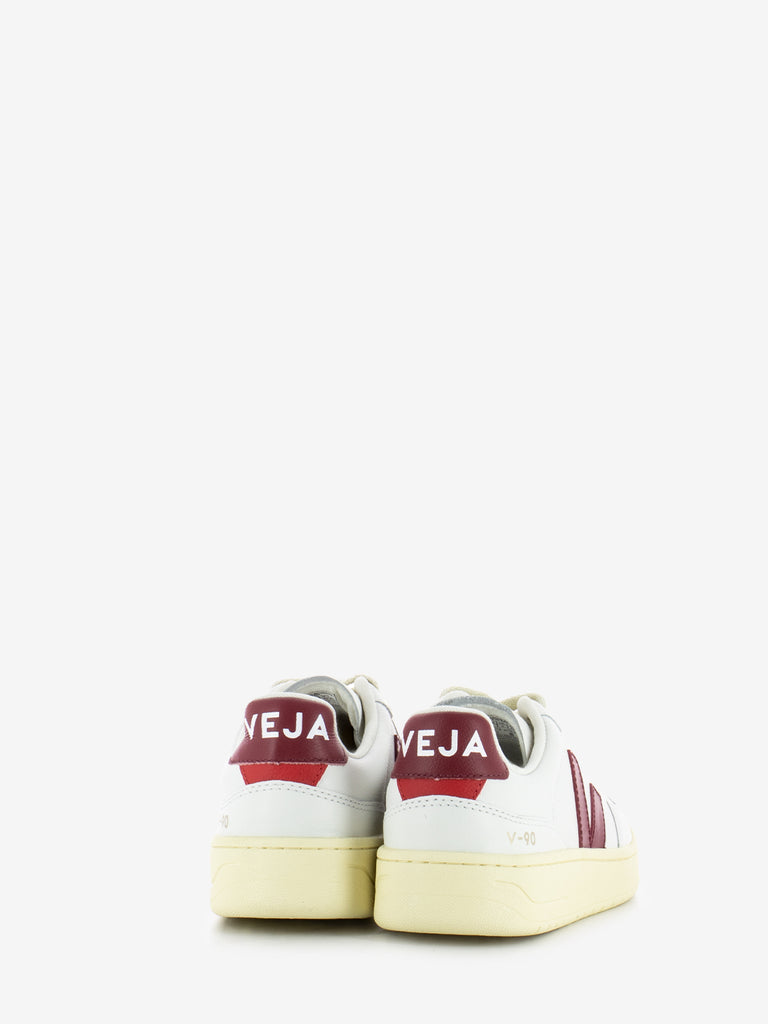 VEJA - Sneakers V-90 white marsala