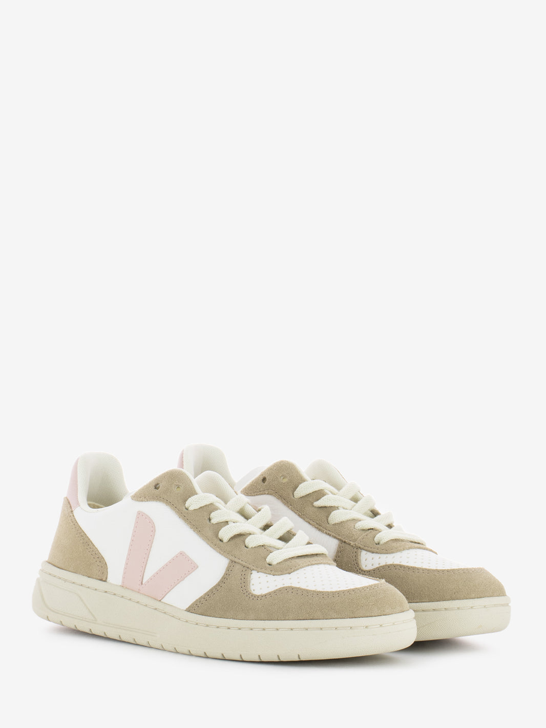 V-10 ChromeFree leather extra white / patale / sahara