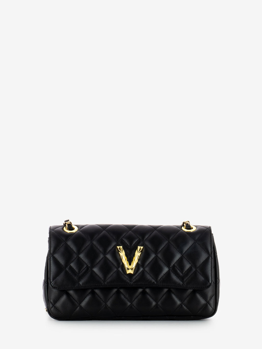 Small quilted bag black / gold