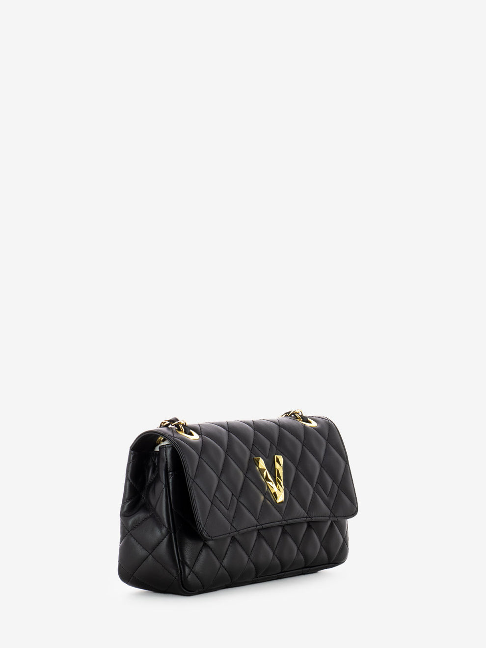Small quilted bag black / gold