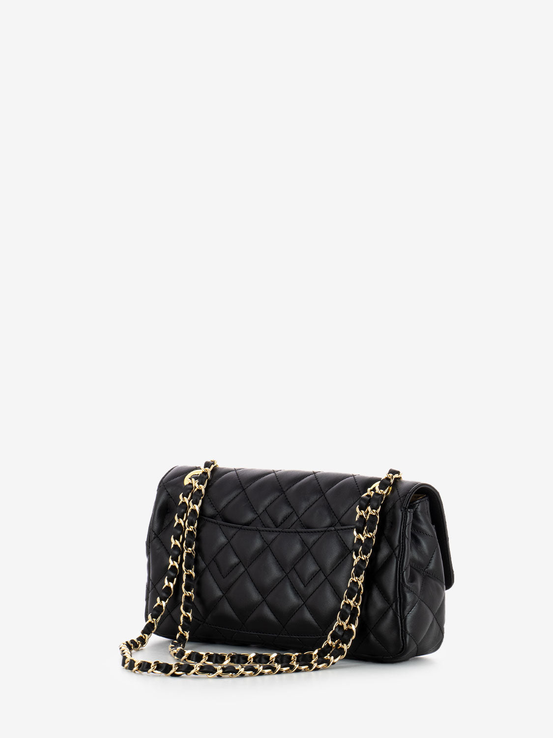 Small quilted bag black / gold