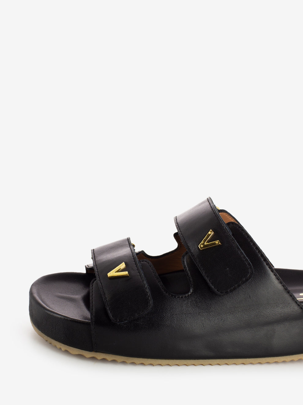 Black double band slipper