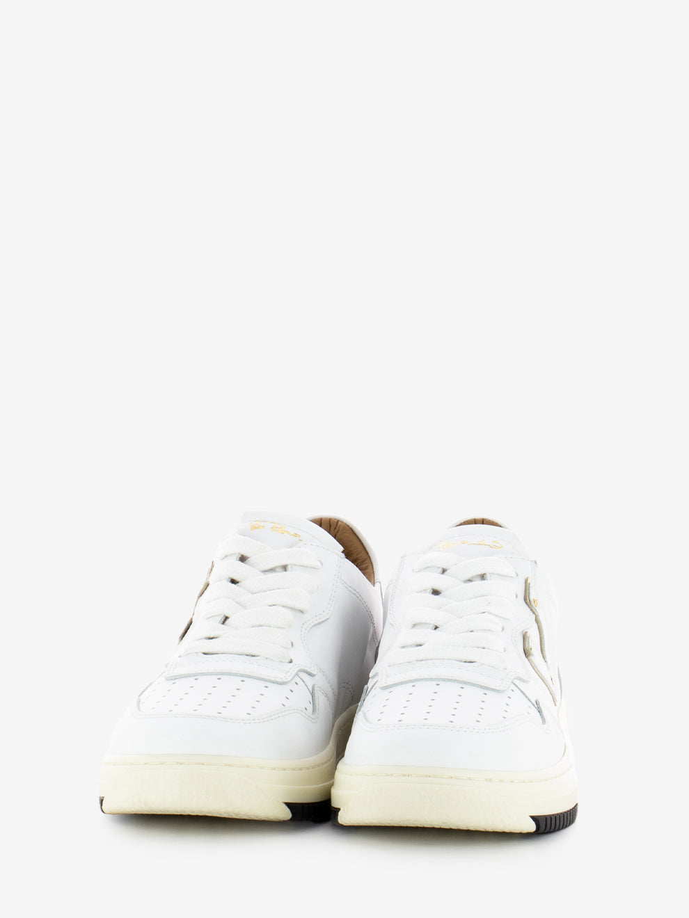 White leather sneakers