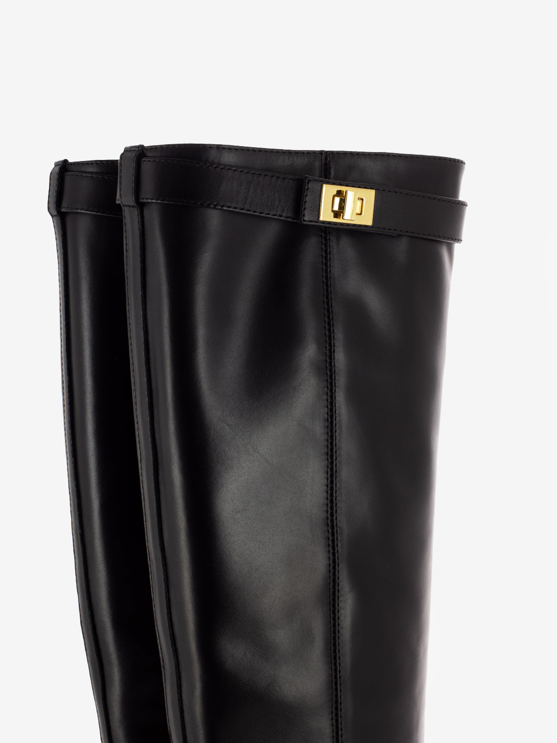 Stivale Hermès con lucchetto Santa Monica nero