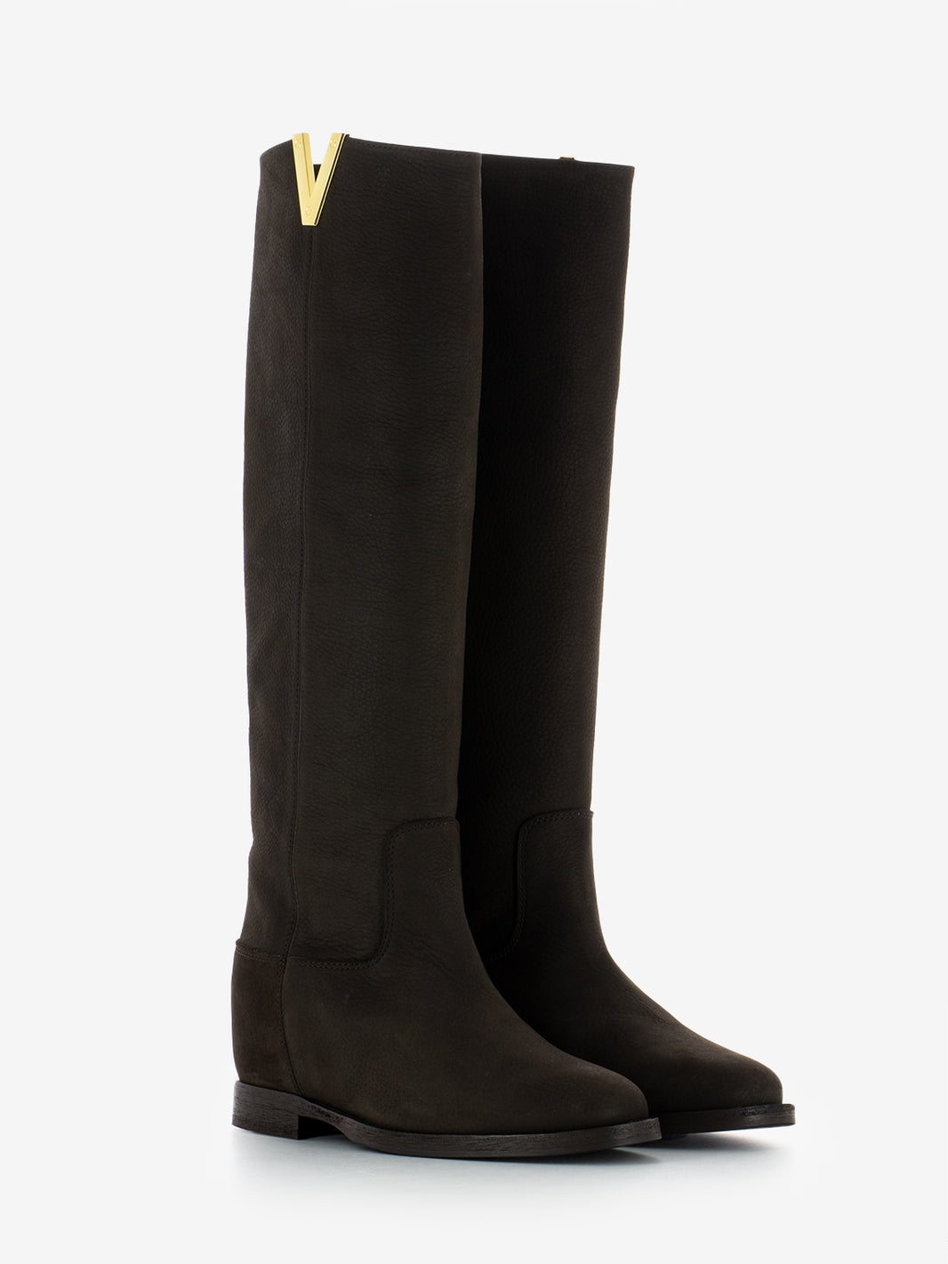 NUBUCK V DESIRE DARK BROWN BOOT 2568_TDM
