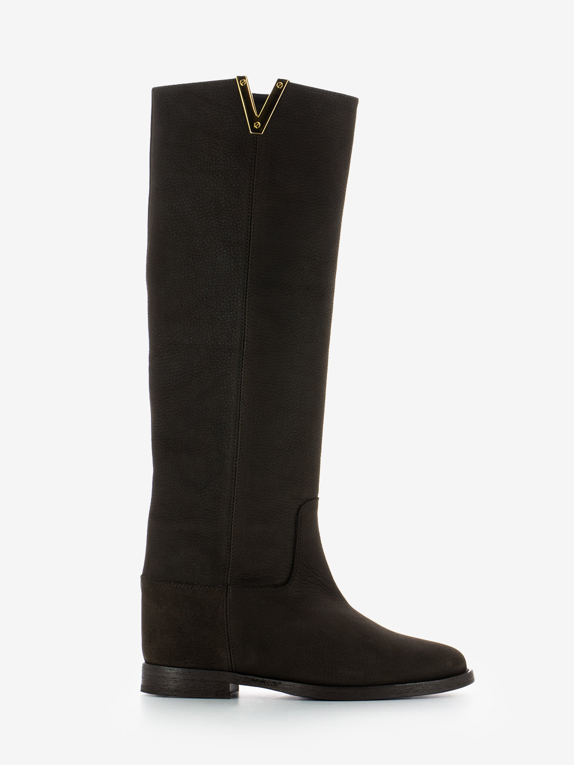 NUBUCK V DESIRE DARK BROWN BOOT 2568_TDM