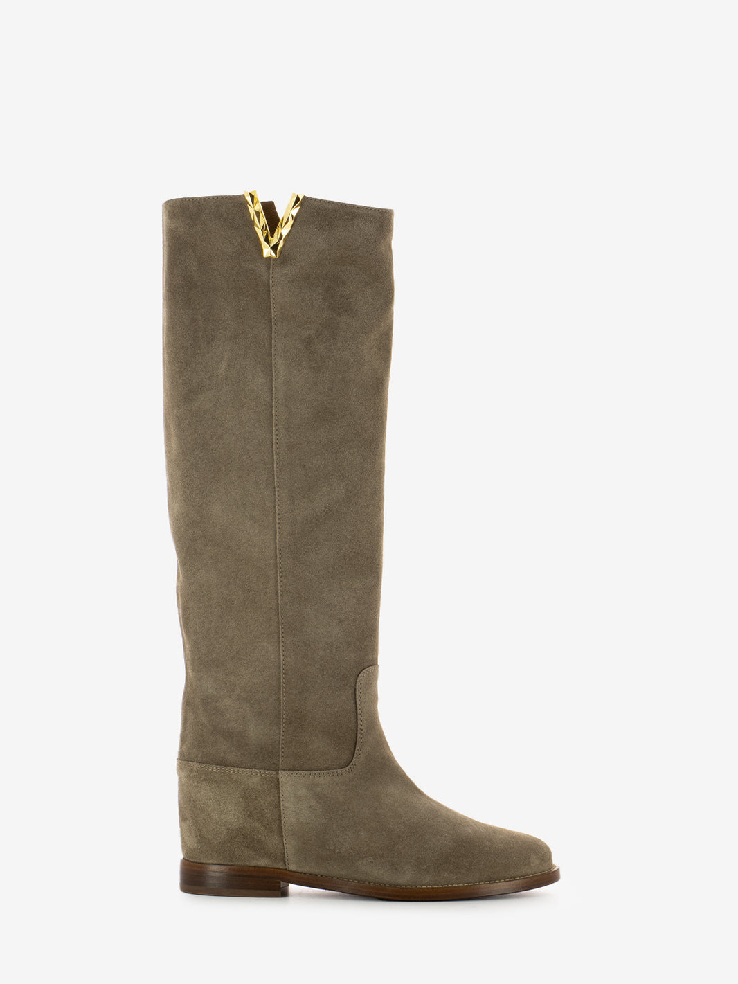 Stivali in camoscio 4055 champagne