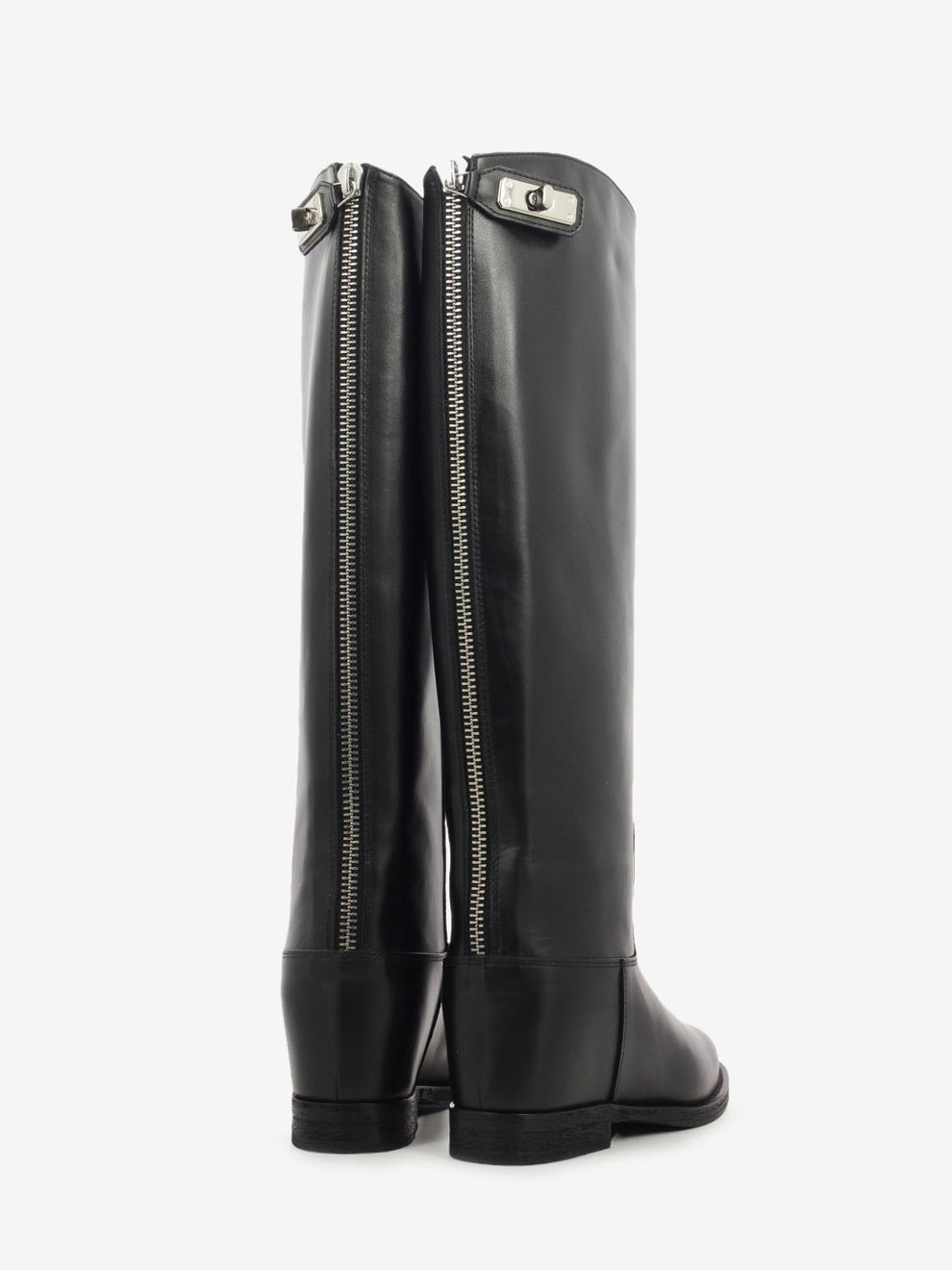 Santa Monica boots with black zip