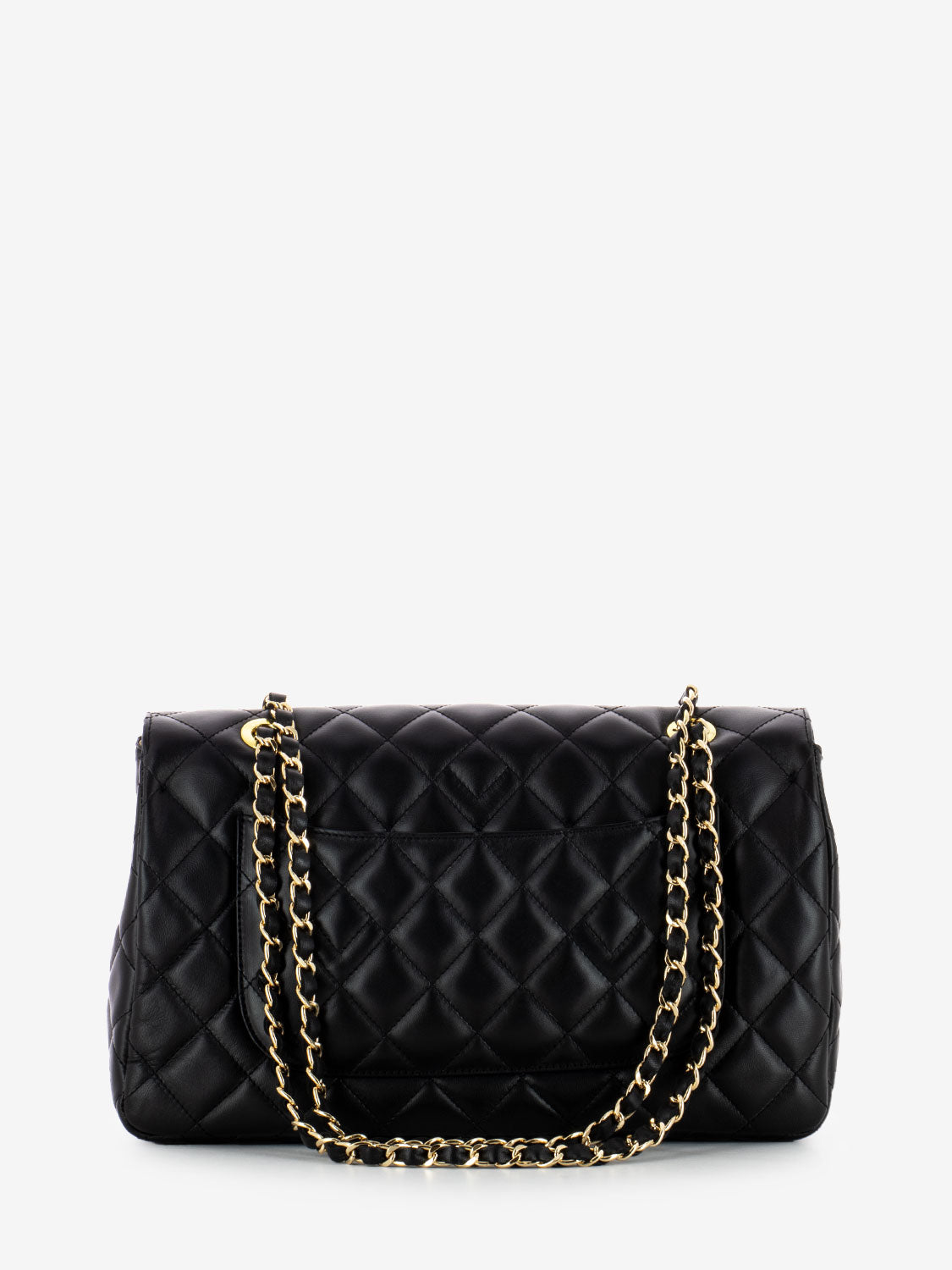 Borsa trapunta matelassè nero / oro