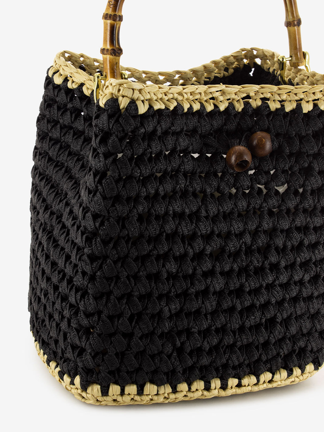 Borsa Naxos crochet nero