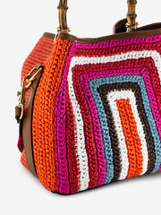VIAMAILBAG - Borsa Naxos crochet multicolor