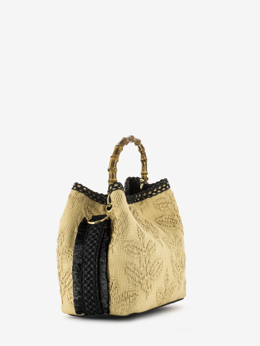 Coral chic beige bucket bag