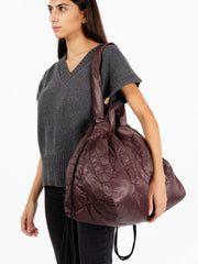 VIC MATIE' - Borsa Paddington in nylon bordeaux