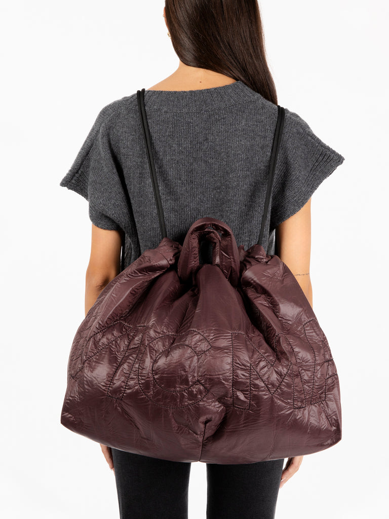 VIC MATIE' - Borsa Paddington in nylon bordeaux