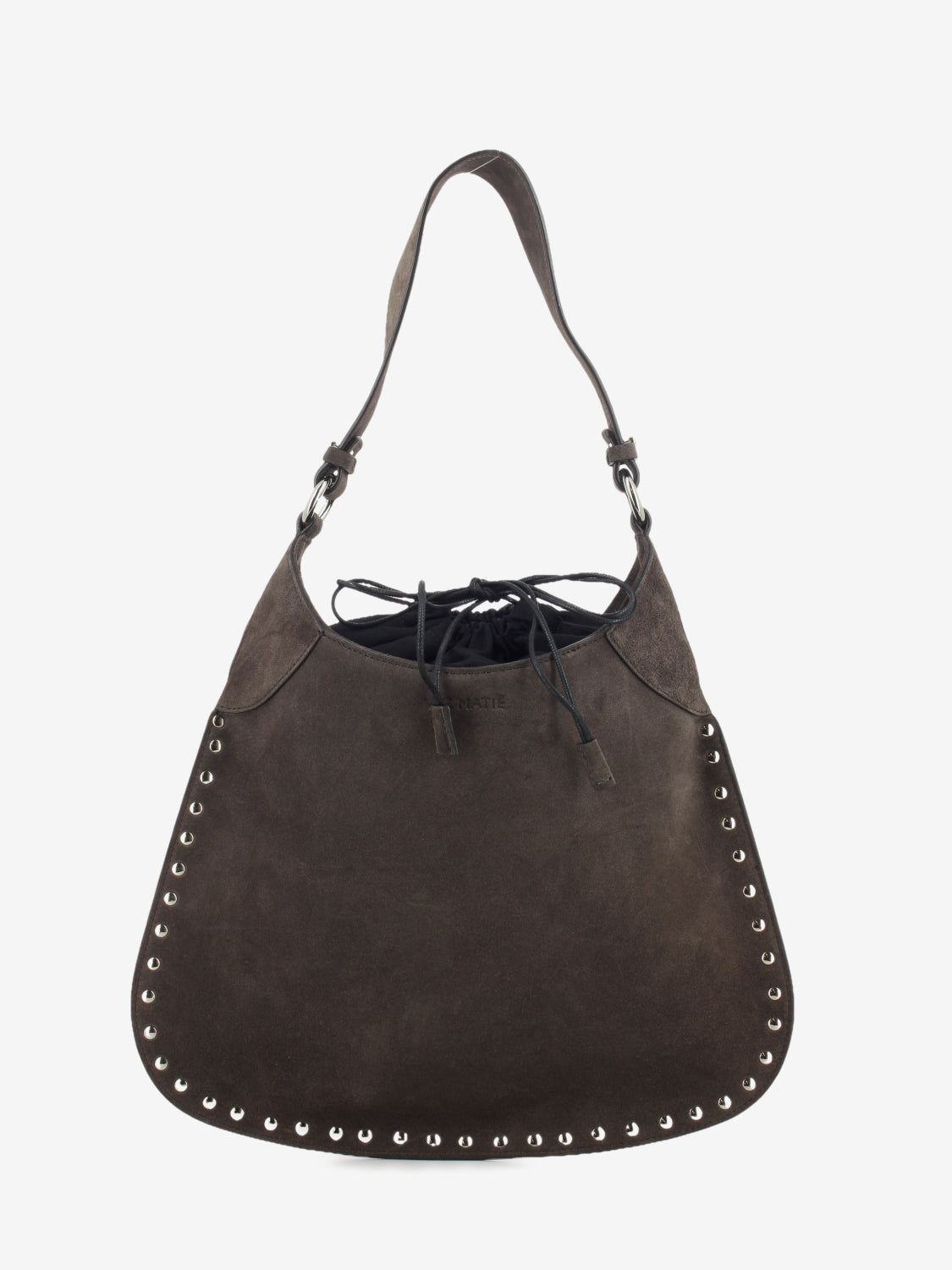 Borsa Velour in suede brown