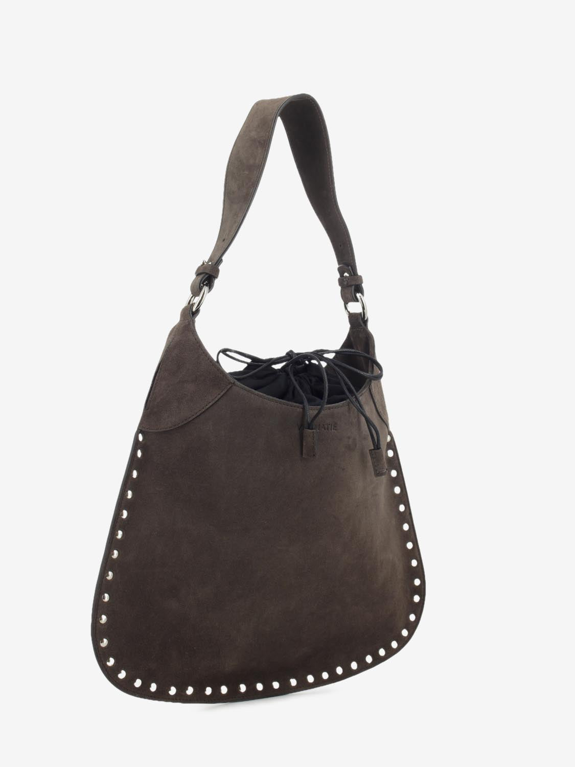 Borsa Velour in suede brown