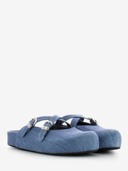 VIC MATIE' - Sabot in denim sea blue