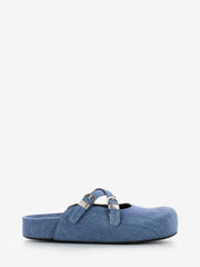 VIC MATIE' - Sabot in denim sea blue