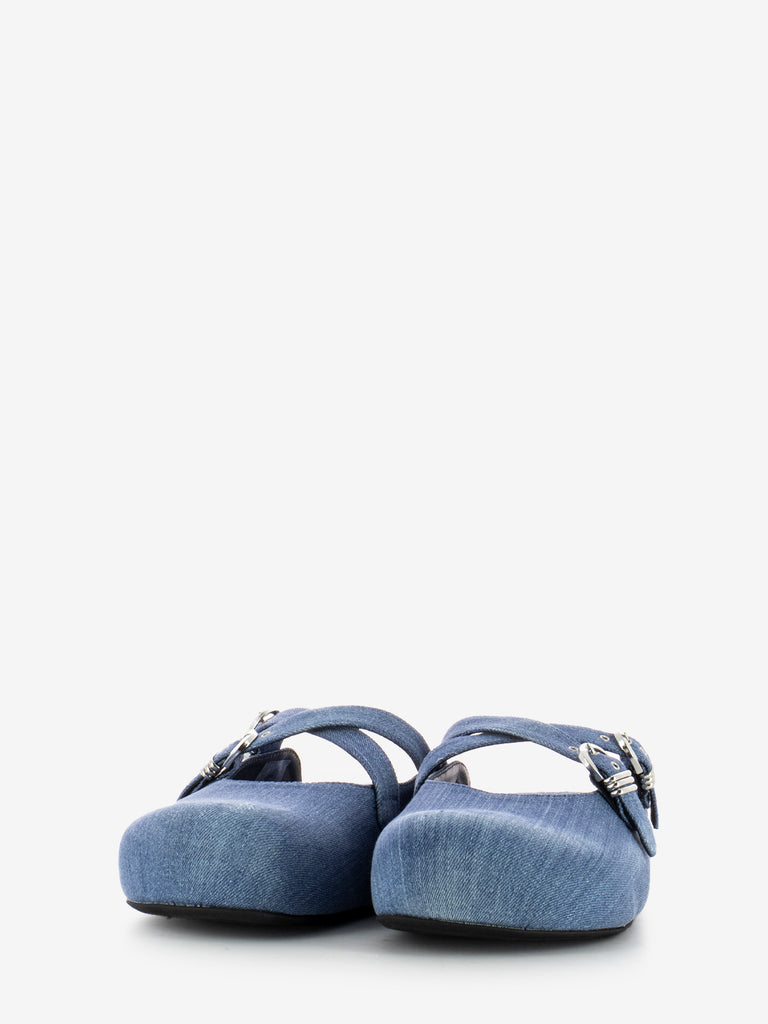 VIC MATIE' - Sabot in denim sea blue