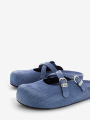 VIC MATIE' - Sabot in denim sea blue