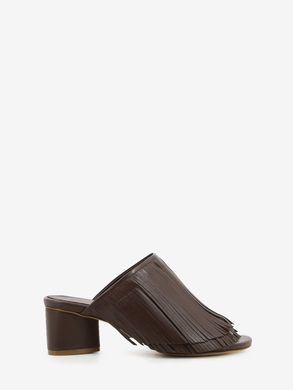 Sandali Baron con frange brown