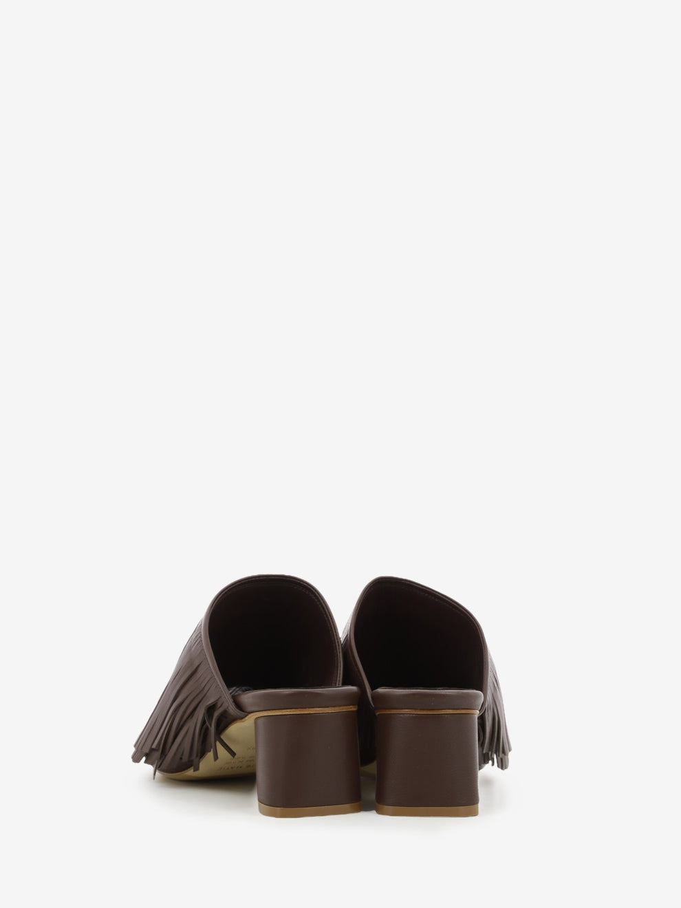 Sandali Baron con frange brown