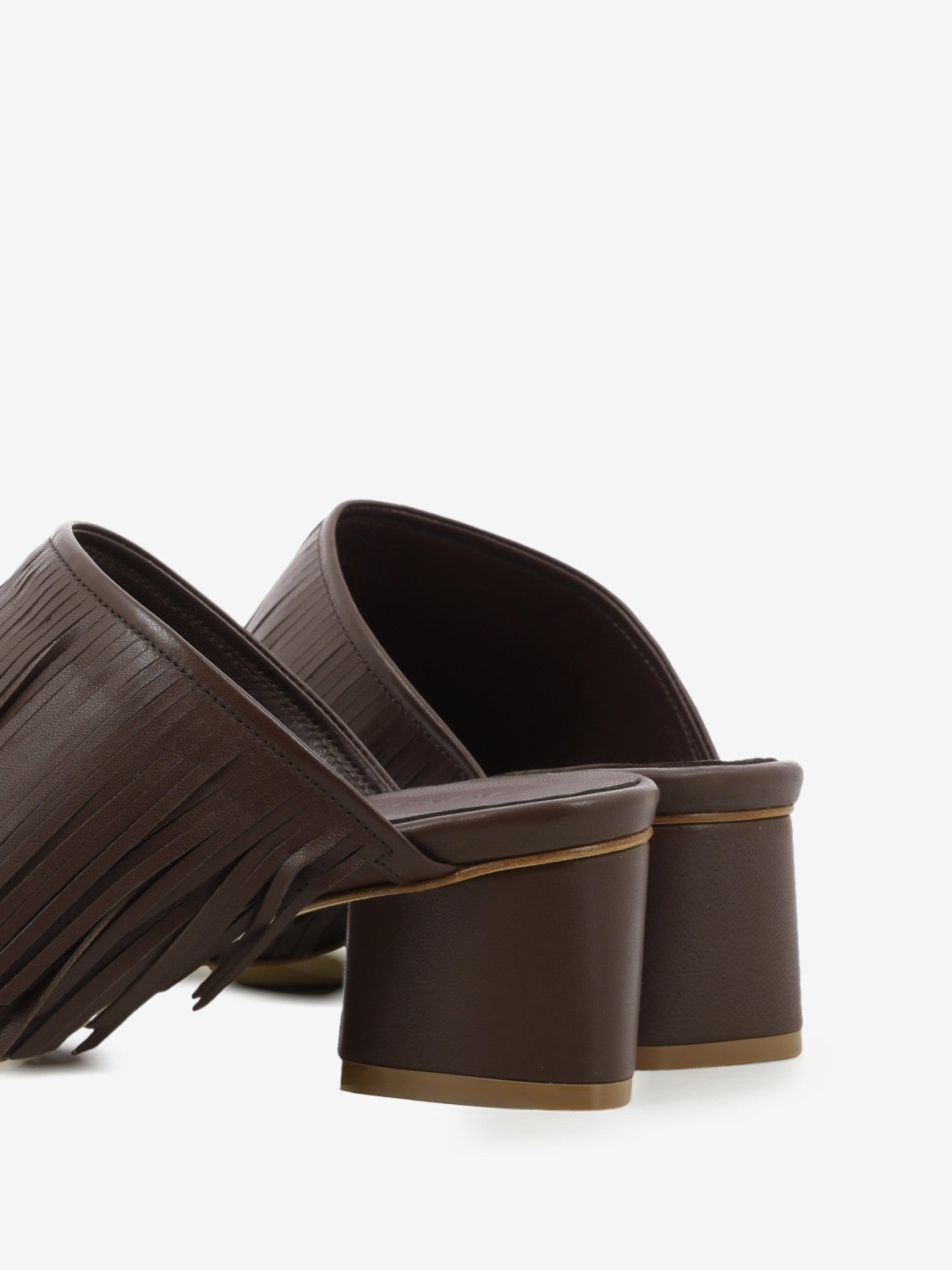 Sandali Baron con frange brown