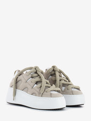 VIC MATIE' - Sneakers Wave con Platform beige / nero