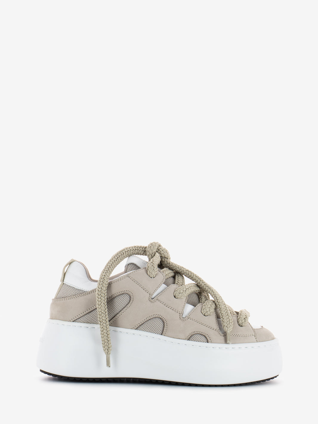 Sneakers Wave con Platform beige / nero