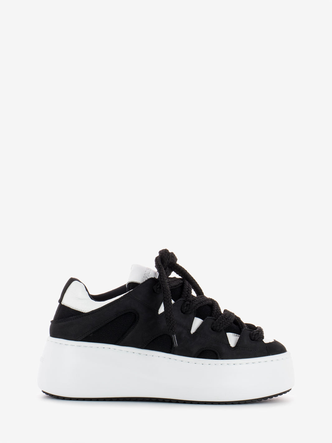 Sneakers Wave con Platform nero / bianco