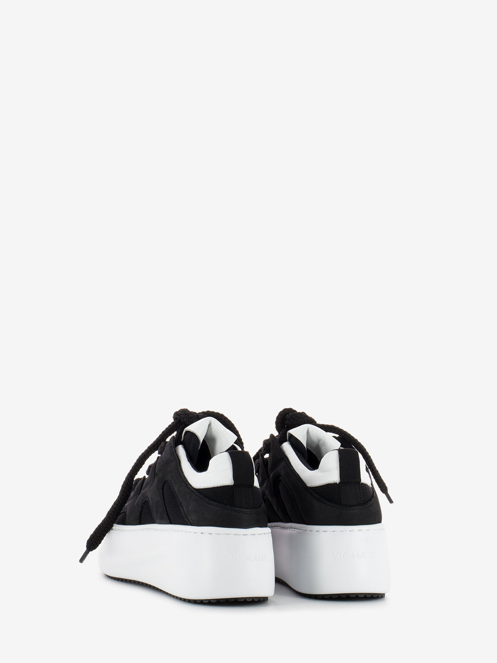 Sneakers Wave con Platform nero / bianco