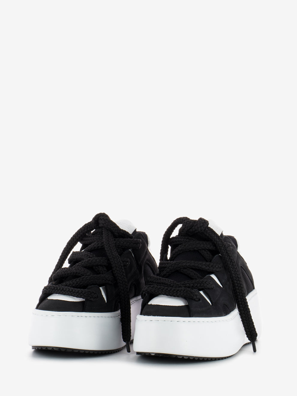 Sneakers Wave con Platform nero / bianco
