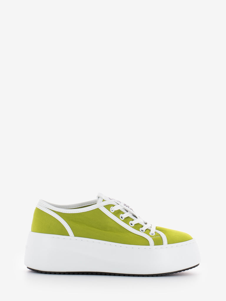 VIC MATIE' - Sneakers Wawe Platform lime / white