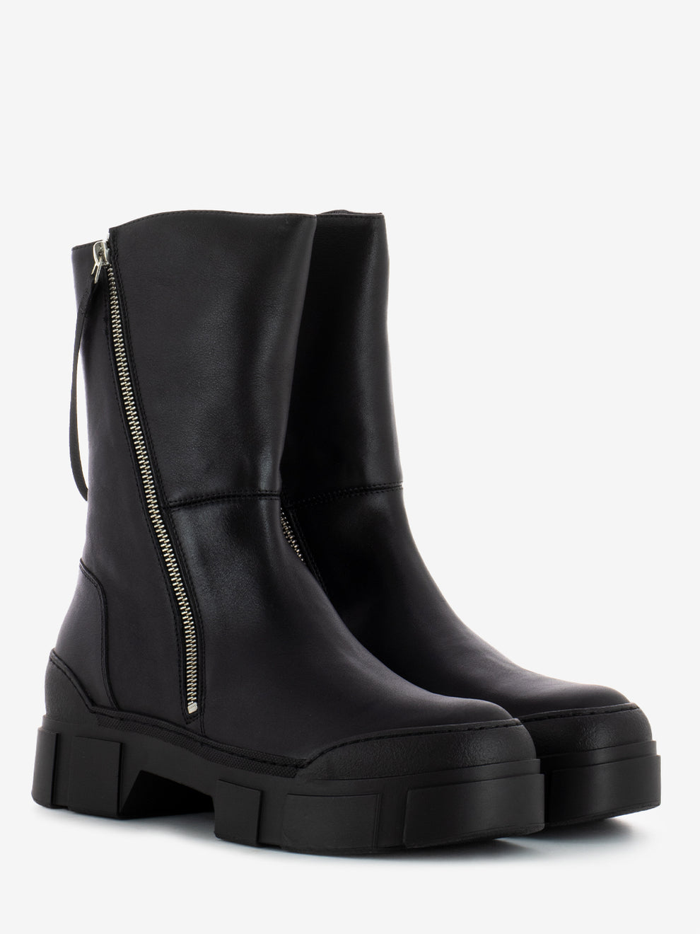 Gospel 101 Black Leather Ankle Boots