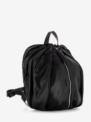 VIC MATIE' - Zaino con zip centrale in pelle nero