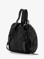 VIC MATIE' - Zaino con zip centrale in pelle nero